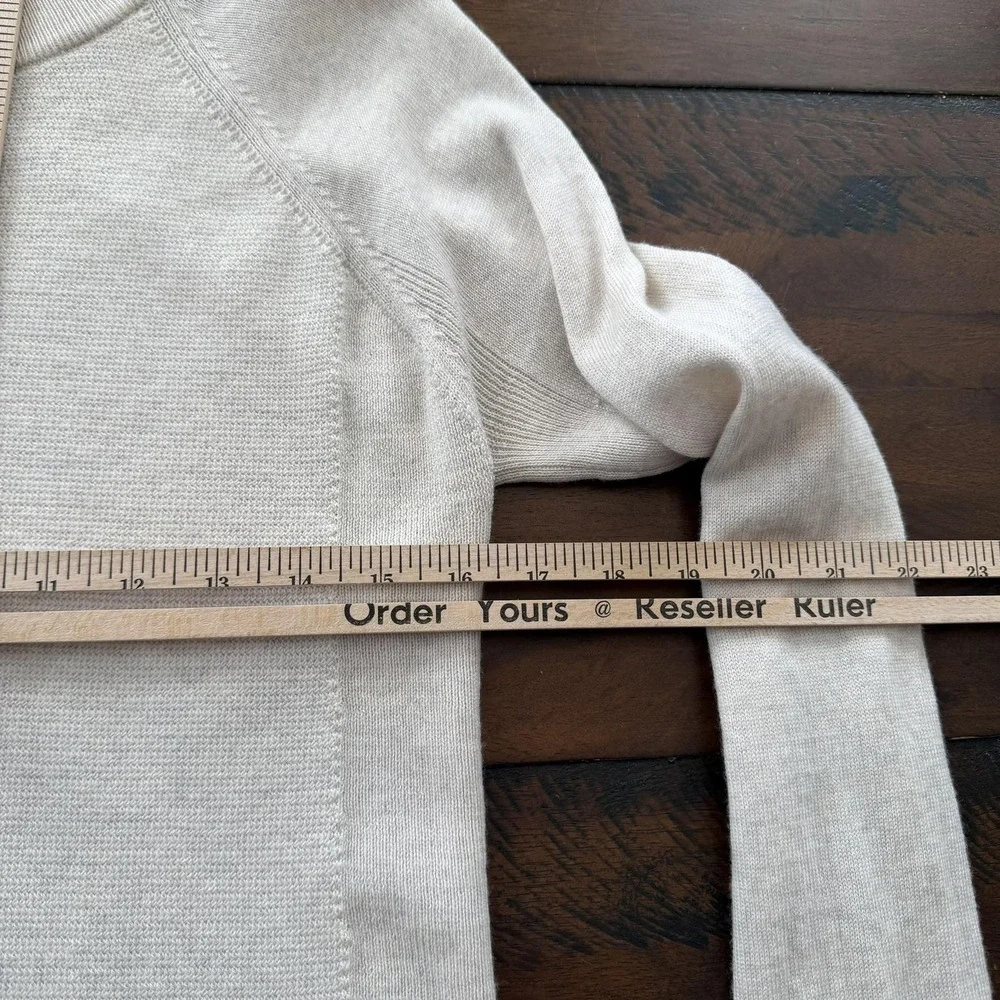 Lululemon Athletica‎ Sweater Womens Small Beige Crewneck Knit Pullover